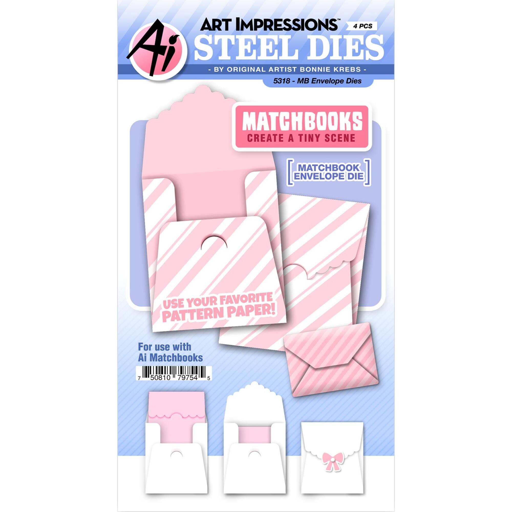 Art Impressions Matchbooks Envelope Die Set